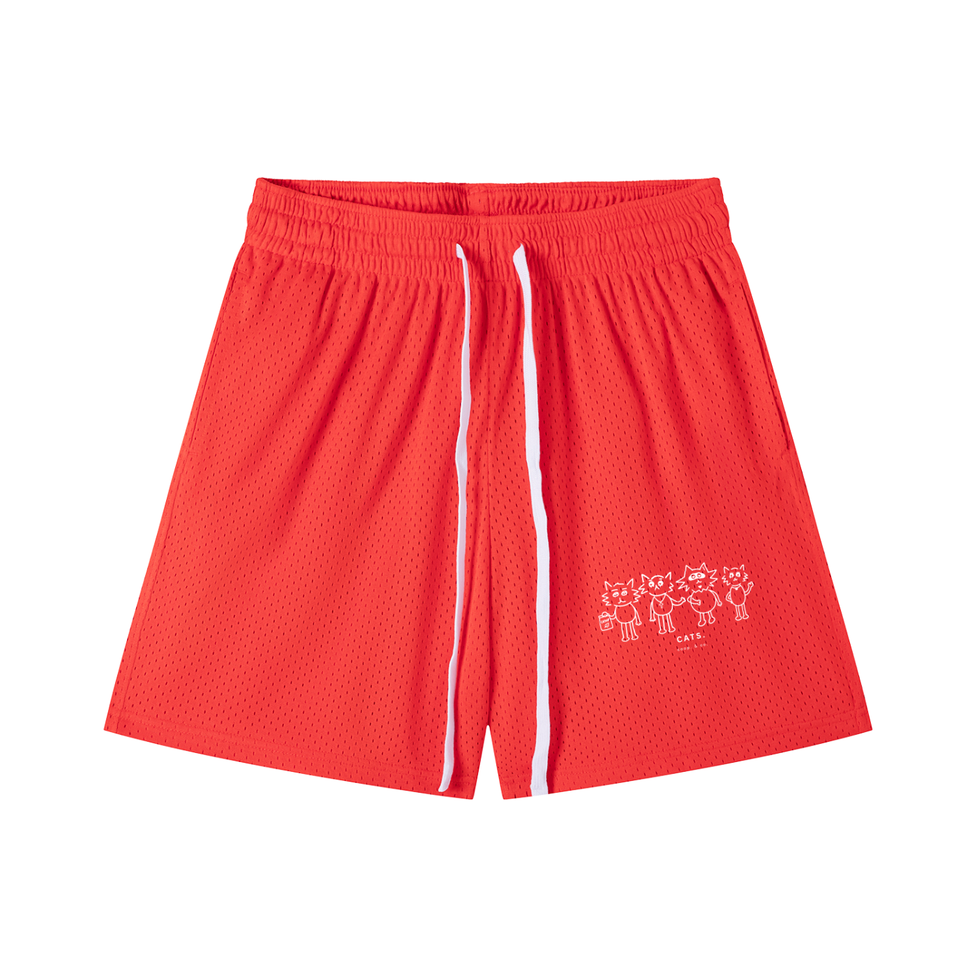 00. cats. (mesh-shorts)