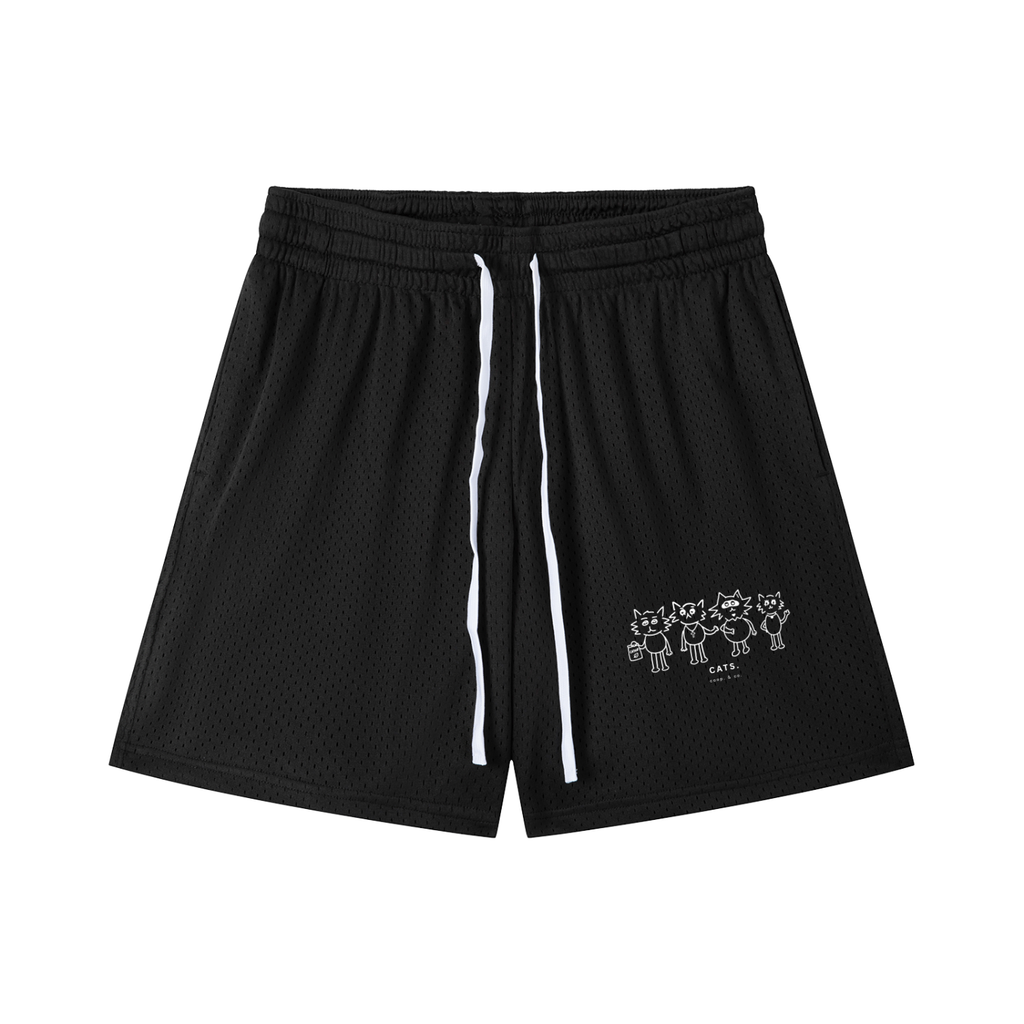00. cats. (mesh-shorts)