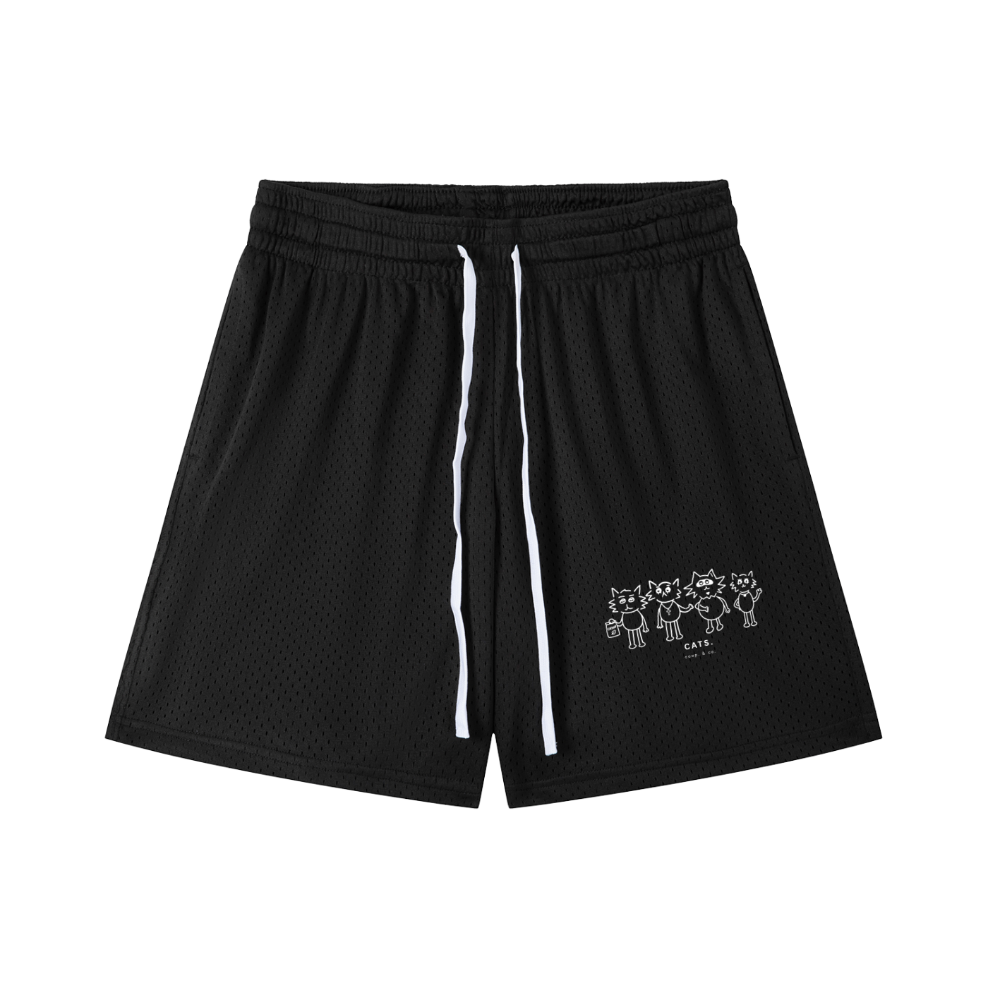 00. cats. (mesh-shorts)